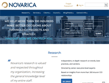 Tablet Screenshot of novarica.com